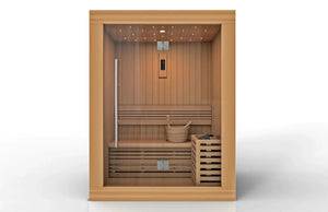 Golden Designs Sundsvall Edition 2 Person Traditional Sauna - Grand Alfresco