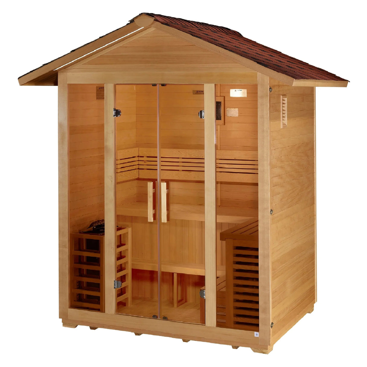 Golden Designs Vorarlberg 5 Person Traditional Outdoor Sauna - Grand Alfresco