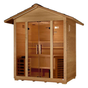 Golden Designs Vorarlberg 5 Person Traditional Outdoor Sauna - Grand Alfresco