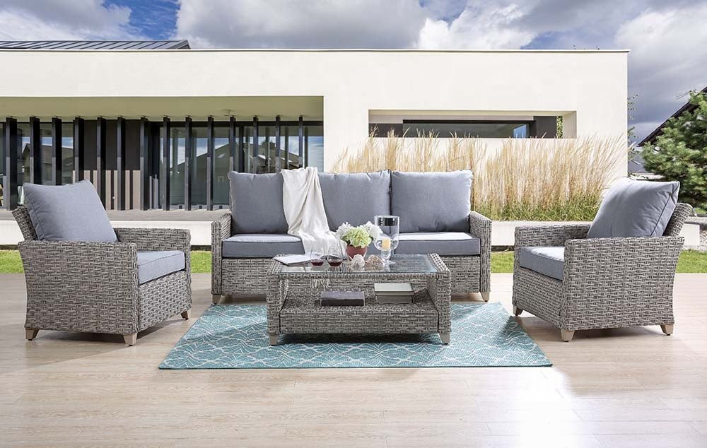 Greeley 4PC Pack Patio Sofa Set - Grand Alfresco