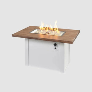 Havenwood Rectangular Gas Fire Pit Table 44" - Grand Alfresco