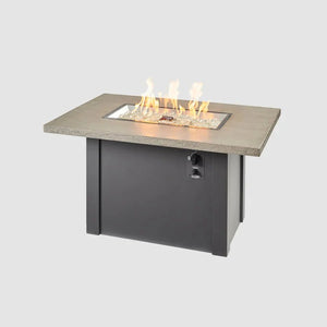 Havenwood Rectangular Gas Fire Pit Table 44" - Grand Alfresco