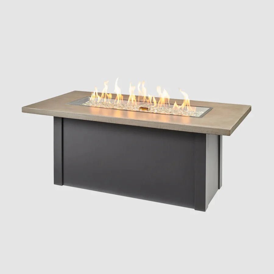 Havenwood Rectangular Gas Fire Pit Table 44" - Grand Alfresco