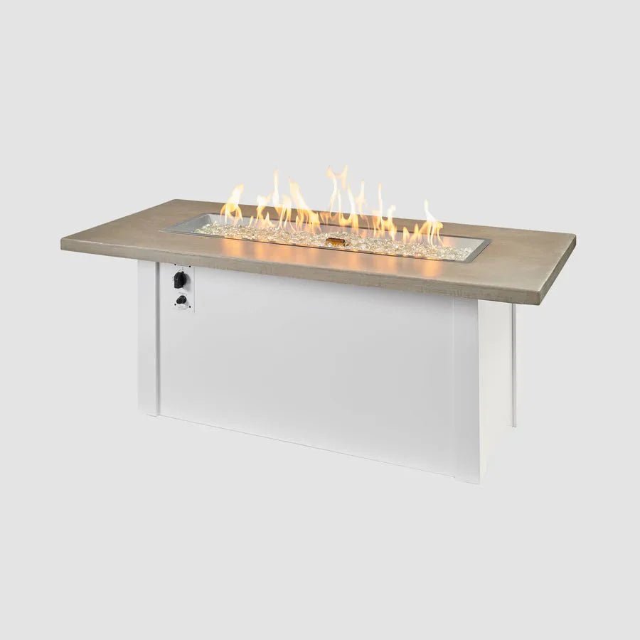 Havenwood Rectangular Gas Fire Pit Table 44" - Grand Alfresco