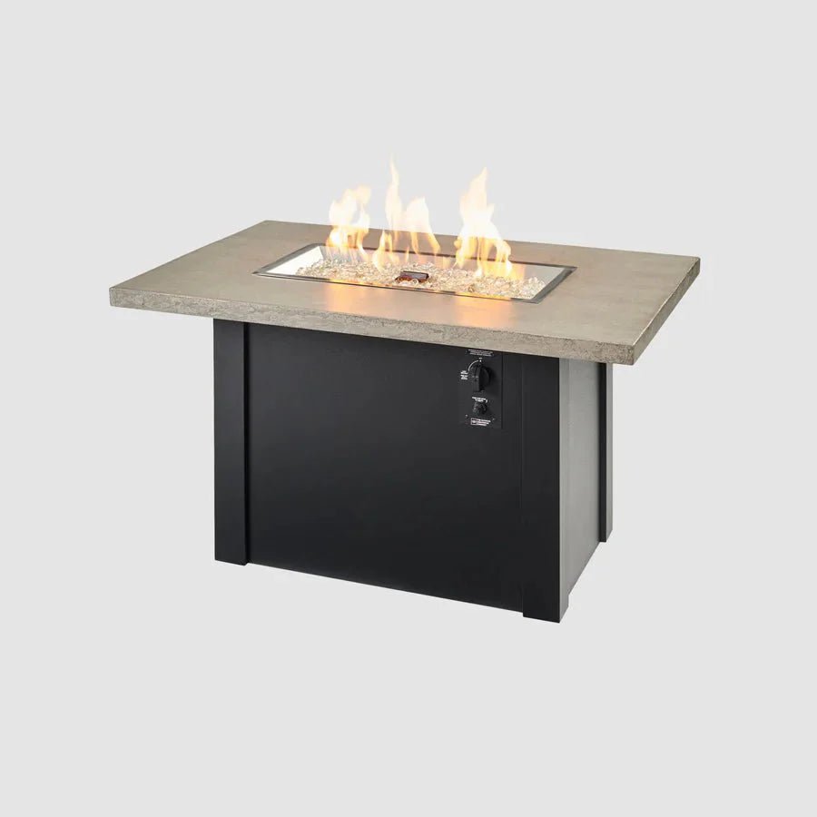 Havenwood Rectangular Gas Fire Pit Table 44" - Grand Alfresco