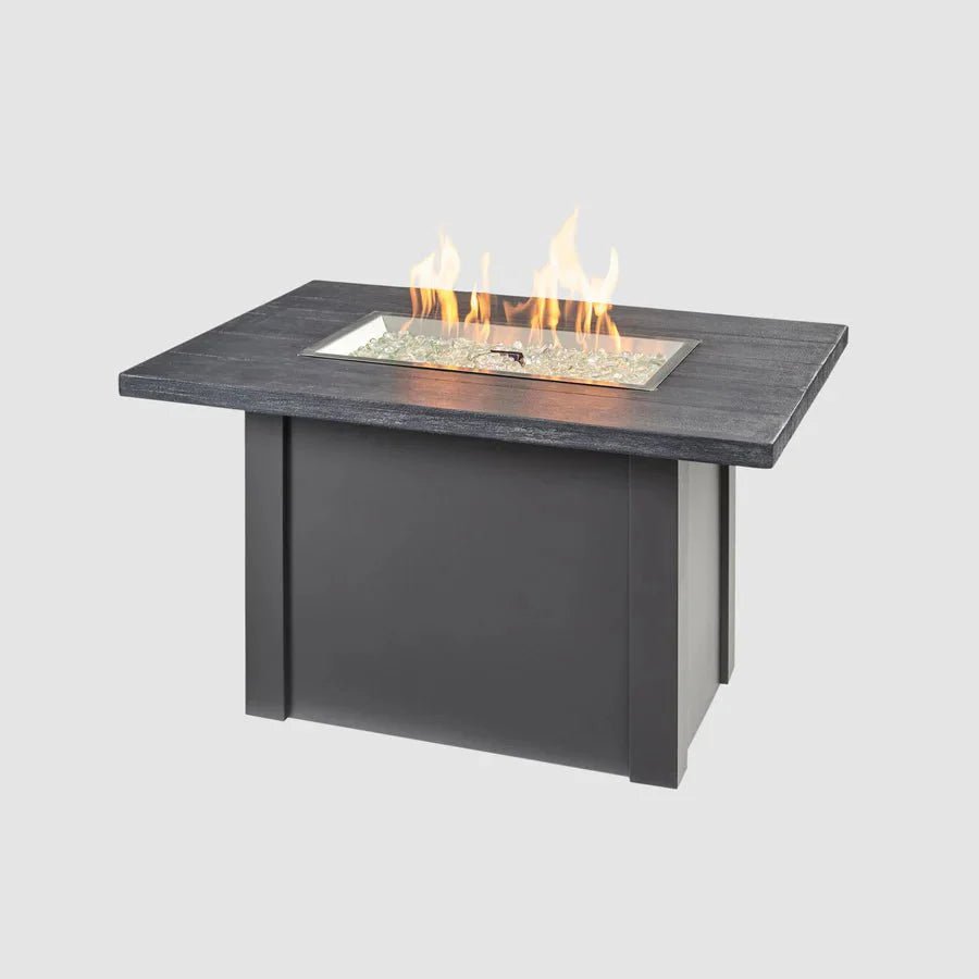 Havenwood Rectangular Gas Fire Pit Table 44" - Grand Alfresco