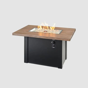 Havenwood Rectangular Gas Fire Pit Table 44" - Grand Alfresco