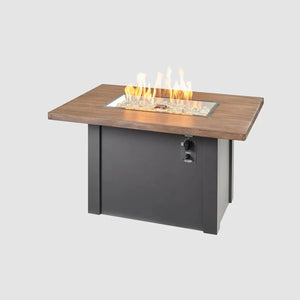 Havenwood Rectangular Gas Fire Pit Table 44" - Grand Alfresco