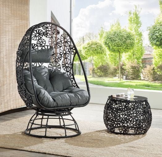 Hikre Patio Lounge Chair & Side Table - Grand Alfresco