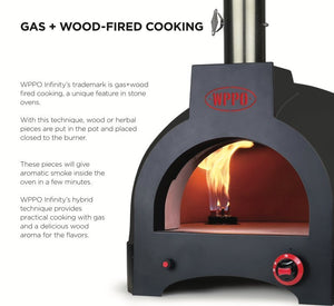 Infinity 50 Hybrid Refractory Cooking Oven MidNight Black - Grand Alfresco