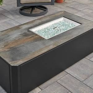 Kinney Rectangular Gas Fire Pit Table - Grand Alfresco