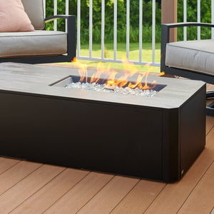 Kinney Rectangular Gas Fire Pit Table - Grand Alfresco