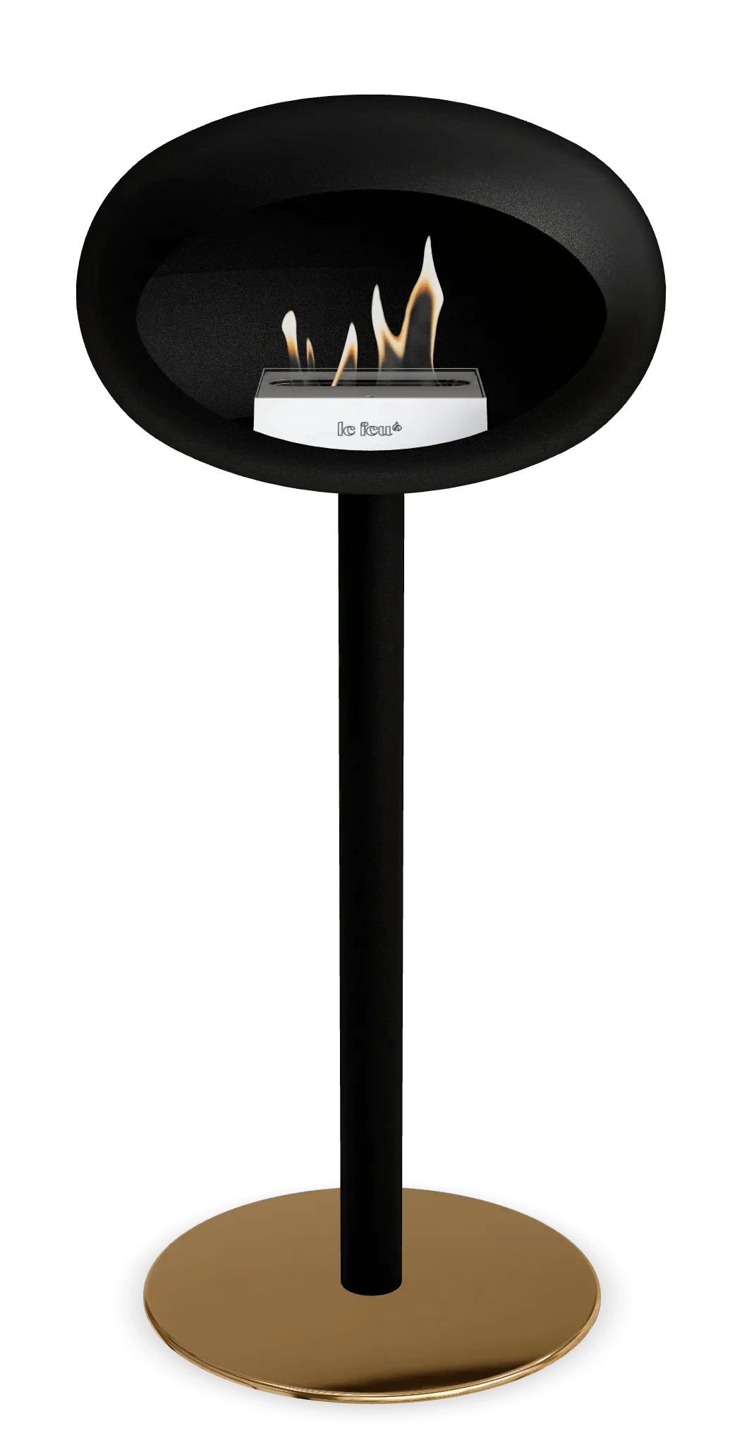 Le Feu - Dome Black Ground Steel High Pole - Fireplace - Grand Alfresco