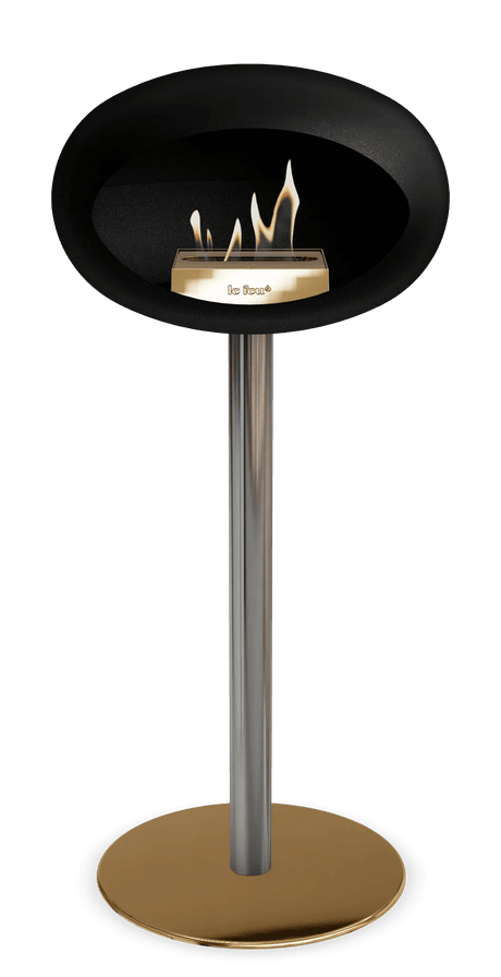 Le Feu - Dome Black Ground Steel High Pole - Fireplace - Grand Alfresco