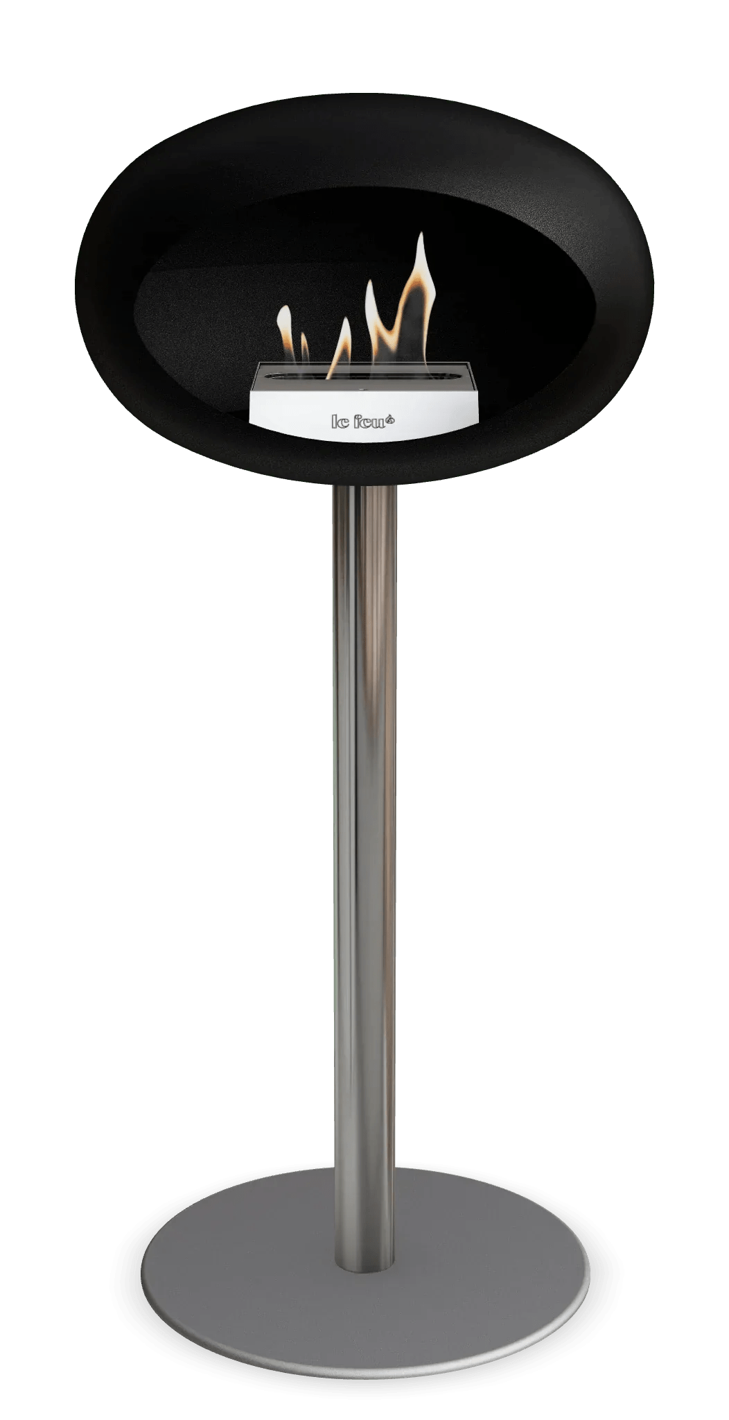 Le Feu - Dome Black Ground Steel High Pole - Fireplace - Grand Alfresco