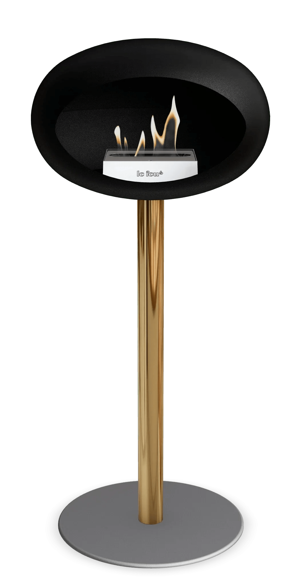 Le Feu - Dome Black Ground Steel High Pole - Fireplace - Grand Alfresco