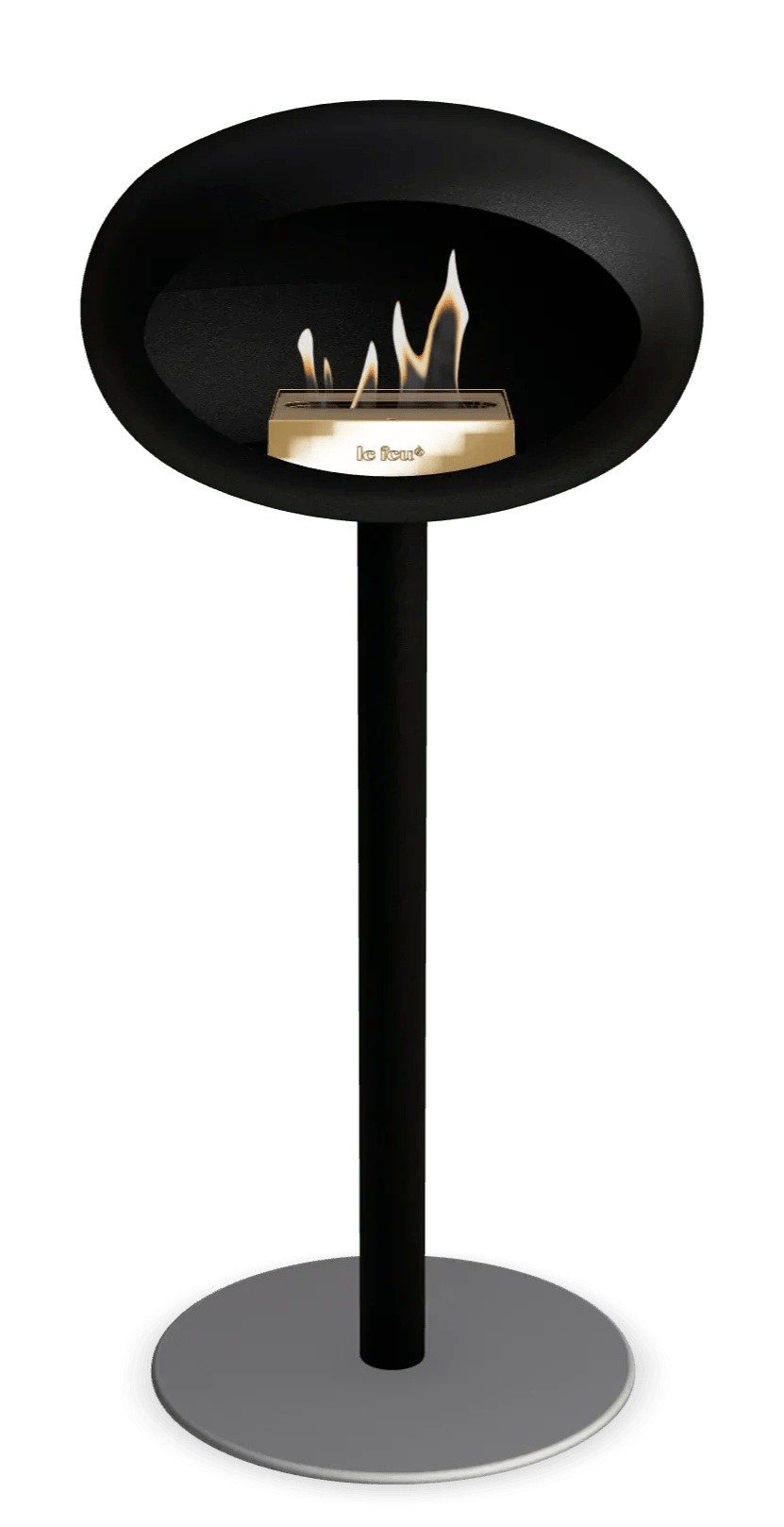 Le Feu - Dome Black Ground Steel High Pole - Fireplace - Grand Alfresco