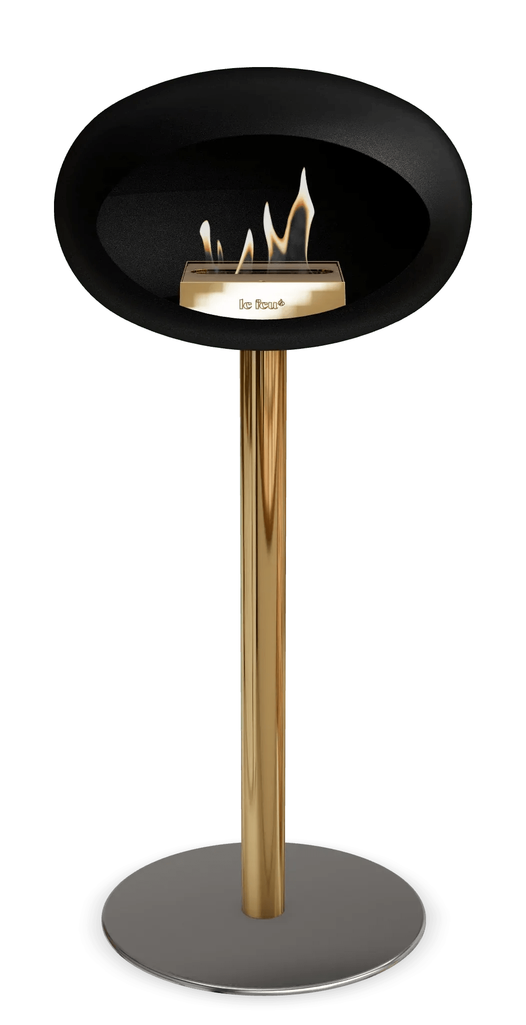 Le Feu - Dome Black Ground Steel High Pole - Fireplace - Grand Alfresco