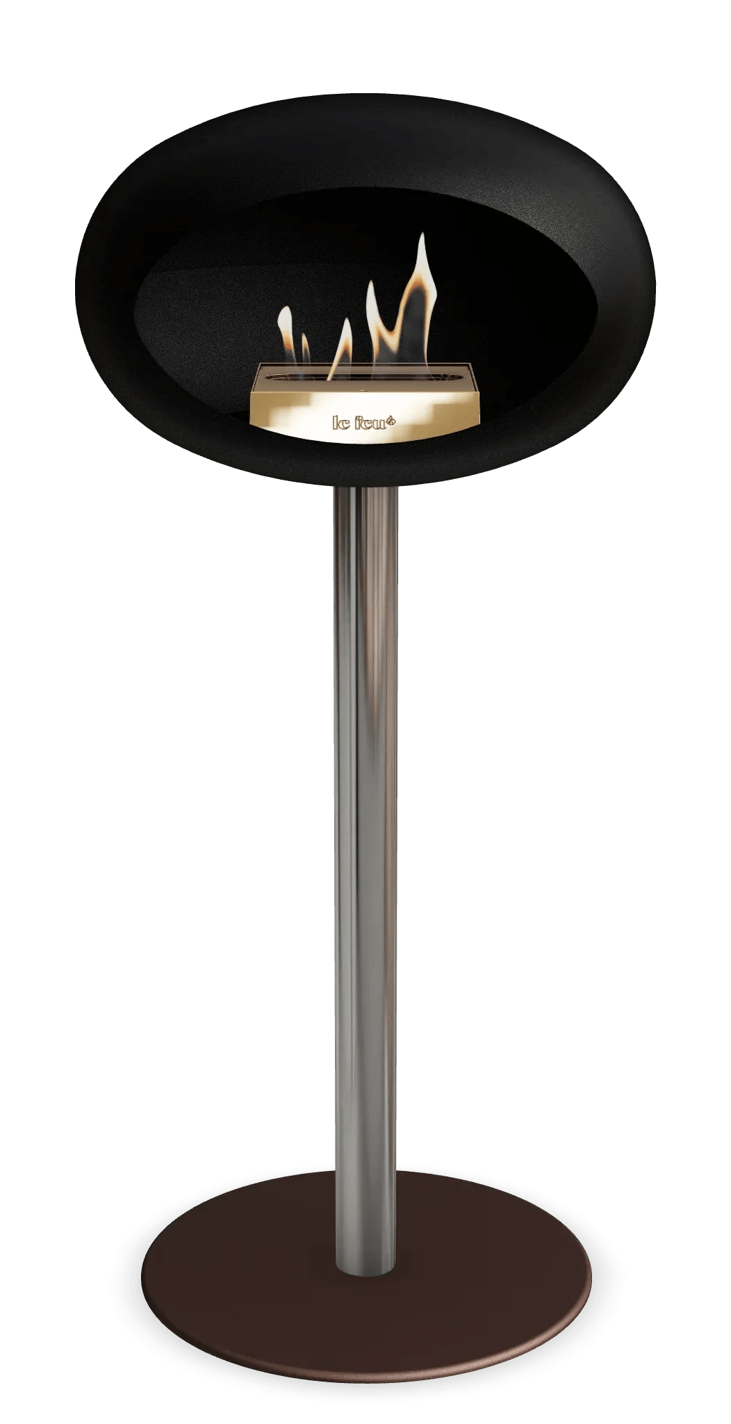 Le Feu - Dome Black Ground Steel High Pole - Fireplace - Grand Alfresco