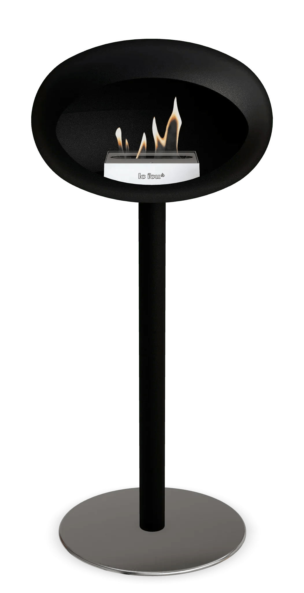 Le Feu - Dome Black Ground Steel High Pole - Fireplace - Grand Alfresco