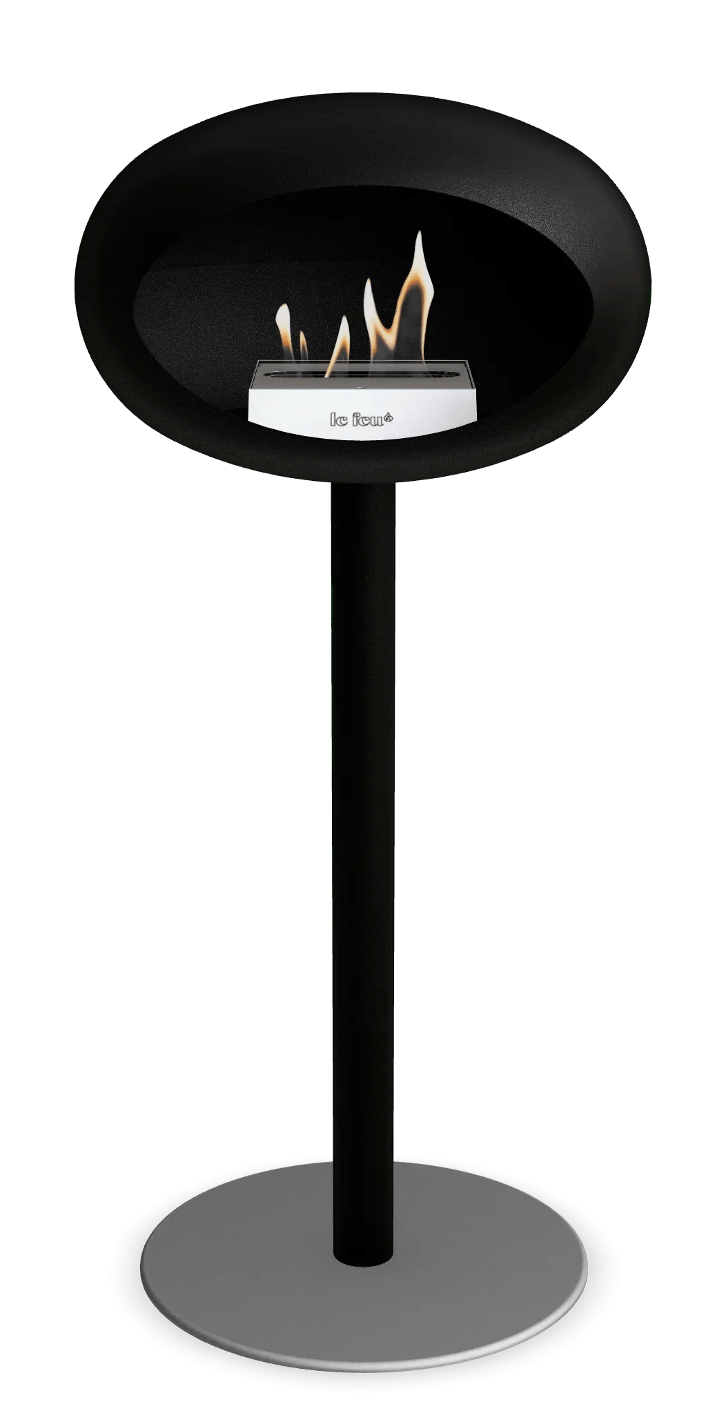 Le Feu - Dome Black Ground Steel High Pole - Fireplace - Grand Alfresco