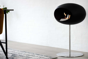 Le Feu - Dome Black Ground Steel Low Pole - Fireplace - Grand Alfresco