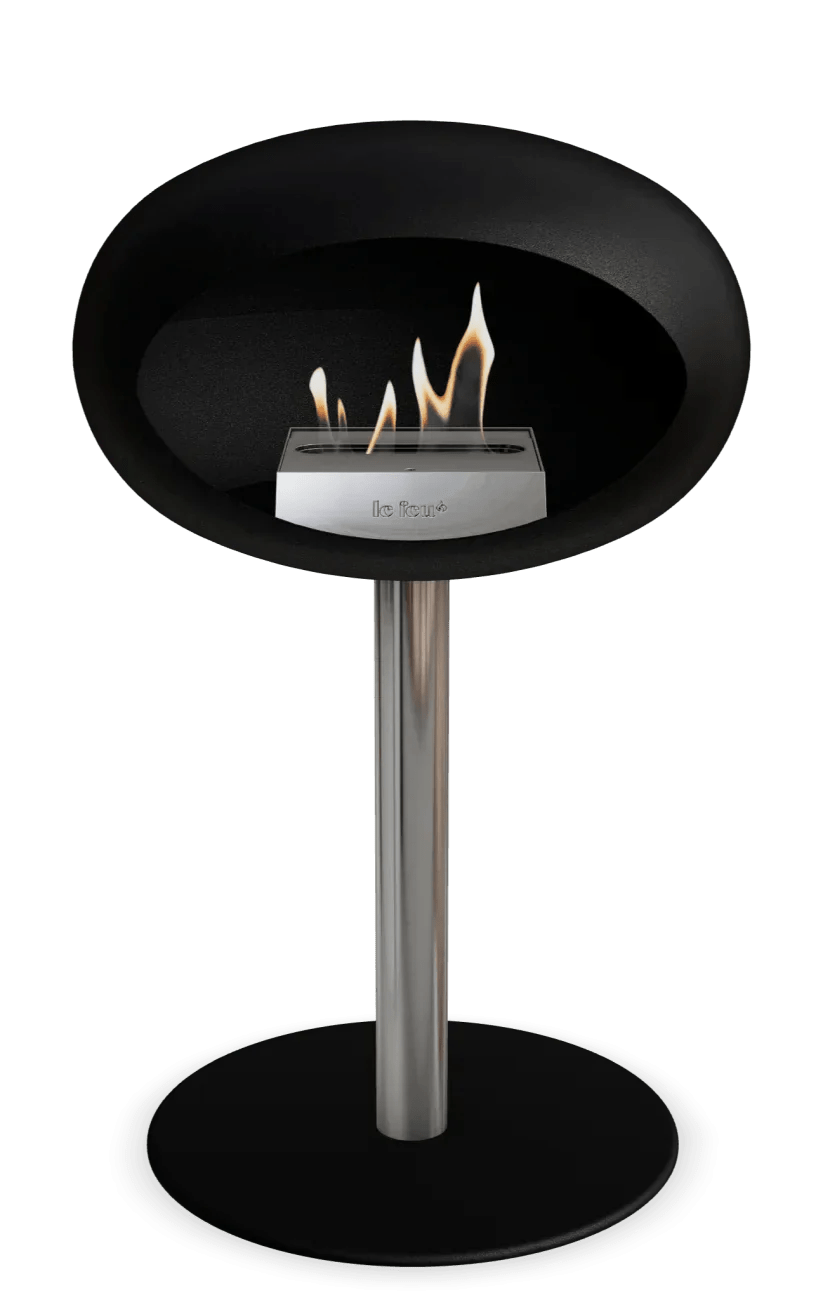 Le Feu - Dome Black Ground Steel Low Pole - Fireplace - Grand Alfresco