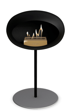 Le Feu - Dome Black Ground Steel Low Pole - Fireplace - Grand Alfresco