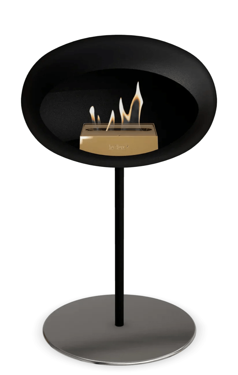 Le Feu - Dome Black Ground Steel Low Pole - Fireplace - Grand Alfresco