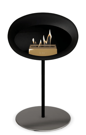 Le Feu - Dome Black Ground Steel Low Pole - Fireplace - Grand Alfresco