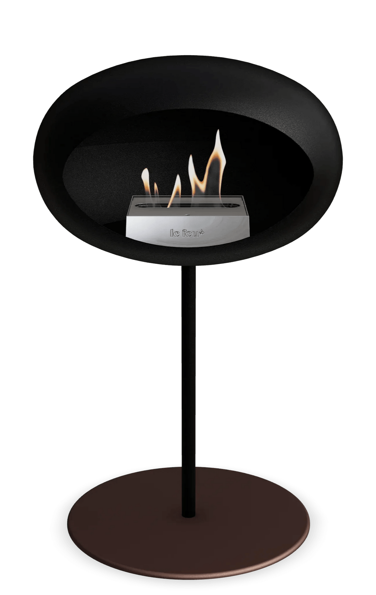 Le Feu - Dome Black Ground Steel Low Pole - Fireplace - Grand Alfresco