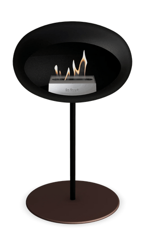 Le Feu - Dome Black Ground Steel Low Pole - Fireplace - Grand Alfresco