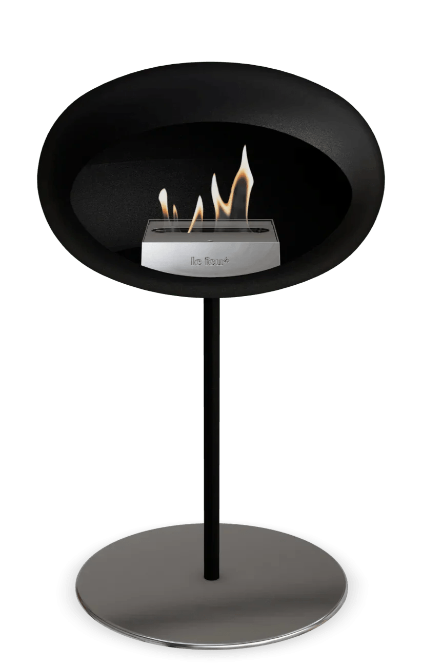 Le Feu - Dome Black Ground Steel Low Pole - Fireplace - Grand Alfresco