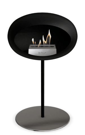 Le Feu - Dome Black Ground Steel Low Pole - Fireplace - Grand Alfresco