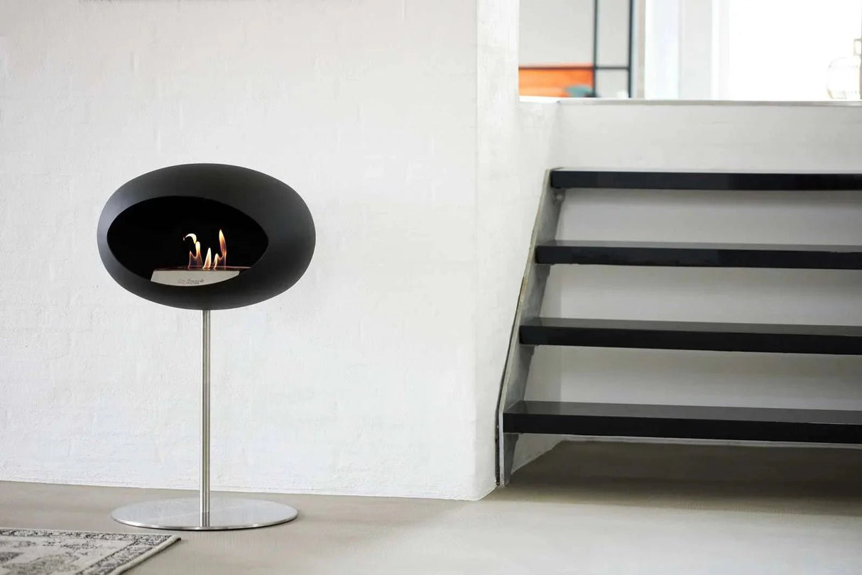 Le Feu - Dome Black Ground Steel Low Pole - Fireplace - Grand Alfresco