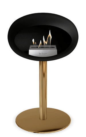 Le Feu - Dome Black Ground Steel Low Pole - Fireplace - Grand Alfresco