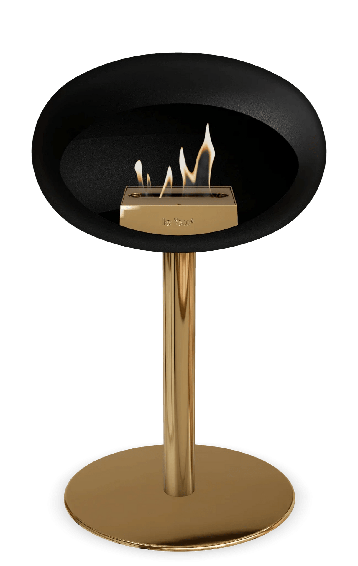 Le Feu - Dome Black Ground Steel Low Pole - Fireplace - Grand Alfresco