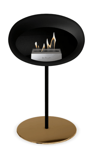 Le Feu - Dome Black Ground Steel Low Pole - Fireplace - Grand Alfresco