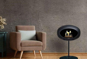 Le Feu - Dome Black Ground Steel Low Pole - Fireplace - Grand Alfresco