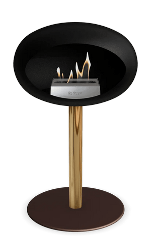 Le Feu - Dome Black Ground Steel Low Pole - Fireplace - Grand Alfresco