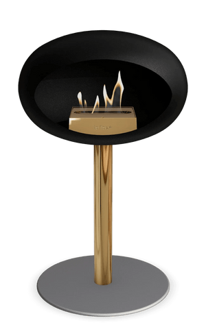 Le Feu - Dome Black Ground Steel Low Pole - Fireplace - Grand Alfresco