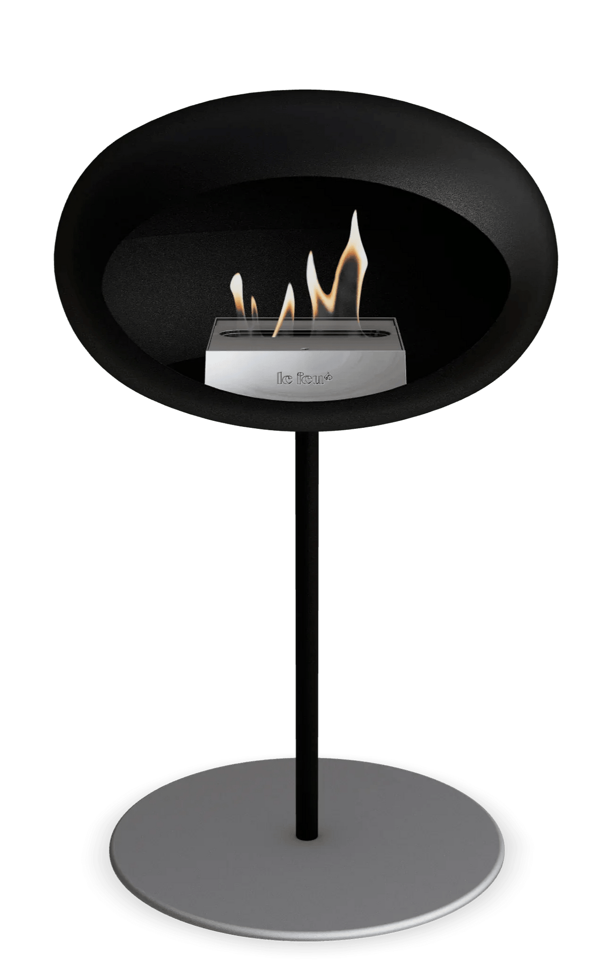 Le Feu - Dome Black Ground Steel Low Pole - Fireplace - Grand Alfresco