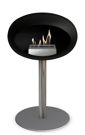 Le Feu - Dome Black Ground Steel Low Pole - Fireplace - Grand Alfresco