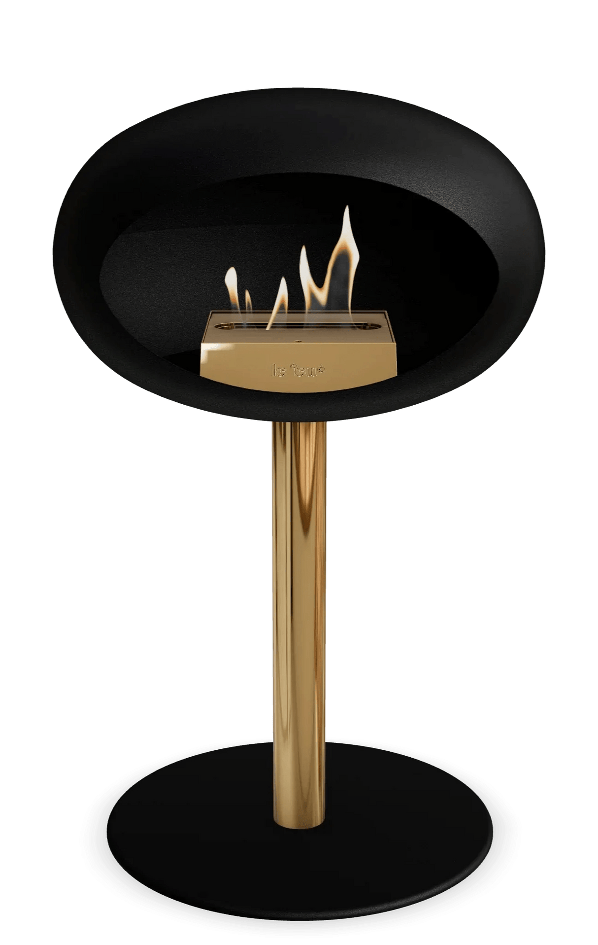 Le Feu - Dome Black Ground Steel Low Pole - Fireplace - Grand Alfresco