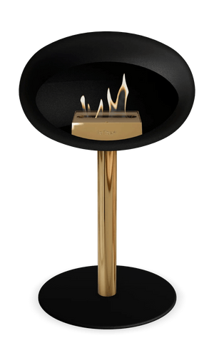 Le Feu - Dome Black Ground Steel Low Pole - Fireplace - Grand Alfresco