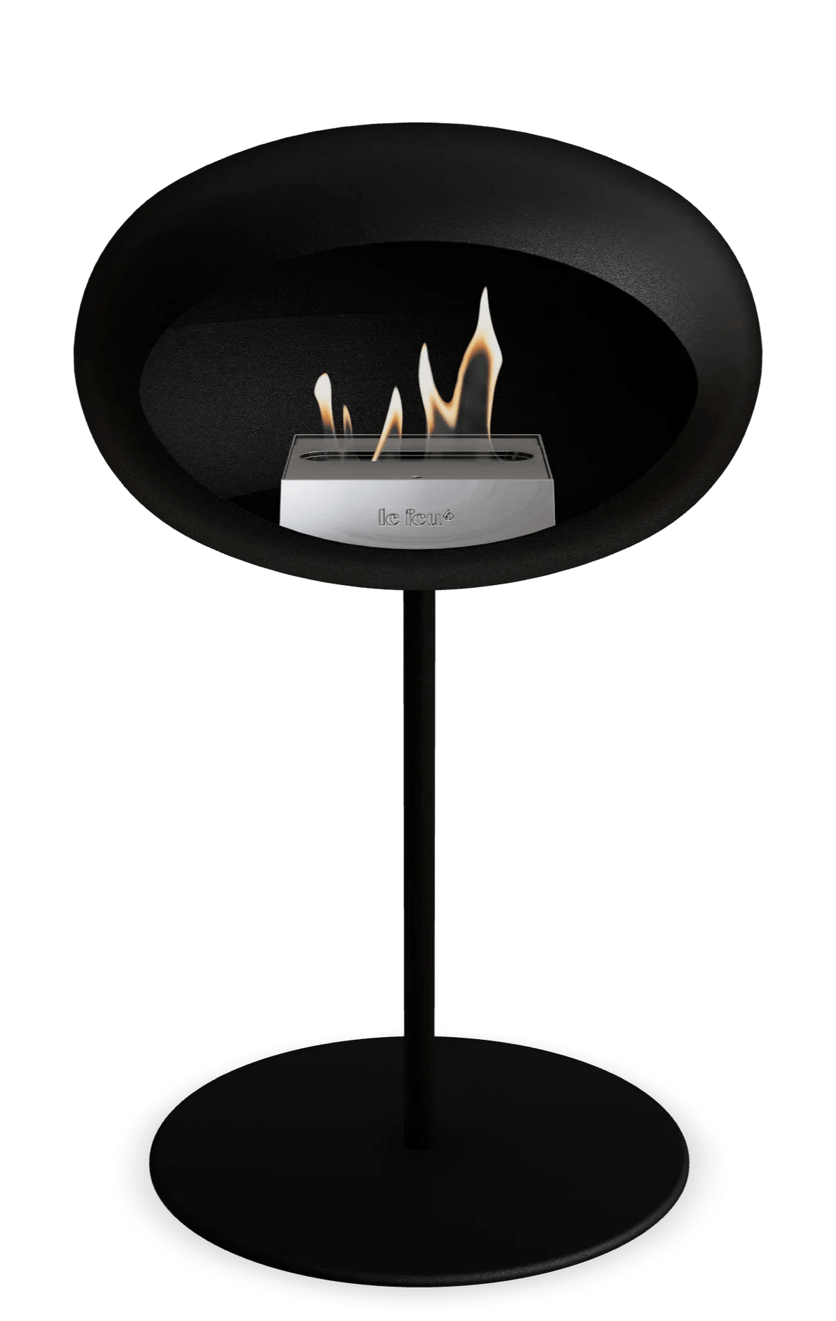 Le Feu - Dome Black Ground Steel Low Pole - Fireplace - Grand Alfresco