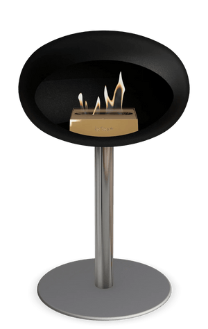 Le Feu - Dome Black Ground Steel Low Pole - Fireplace - Grand Alfresco