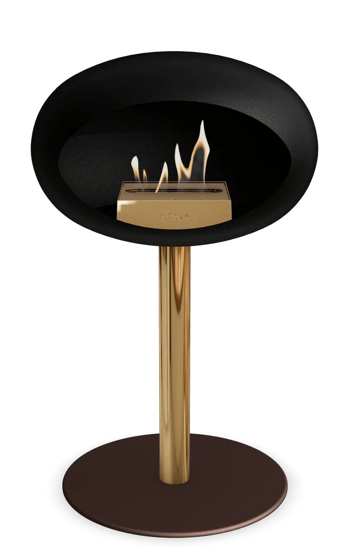 Le Feu - Dome Black Ground Steel Low Pole - Fireplace - Grand Alfresco