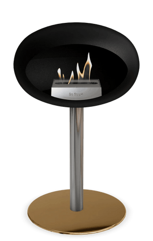 Le Feu - Dome Black Ground Steel Low Pole - Fireplace - Grand Alfresco