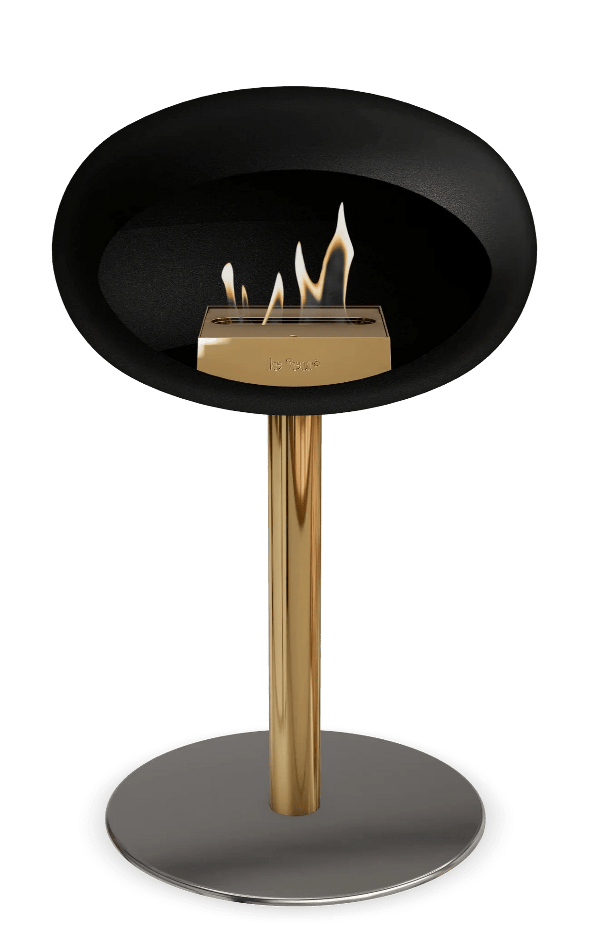 Le Feu - Dome Black Ground Steel Low Pole - Fireplace - Grand Alfresco